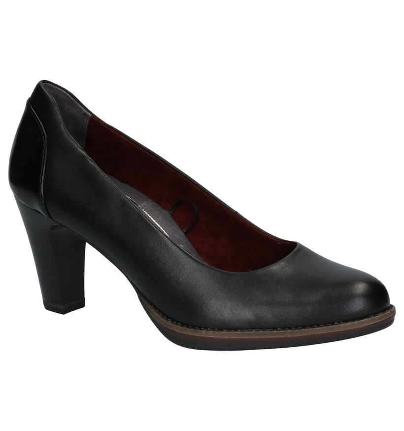 Tamaris Zwarte Pumps in leer (257169)