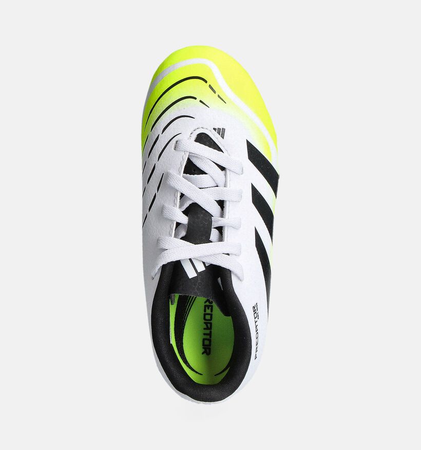 adidas Predator Club FG/MG Witte Voetbalschoenen voor jongens, meisjes (359779) - geschikt voor steunzolen