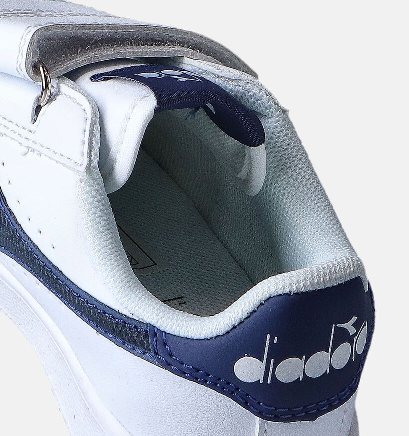 Diadora Game Camo Baskets Blanc/Bleu pour filles, garçons (350786)