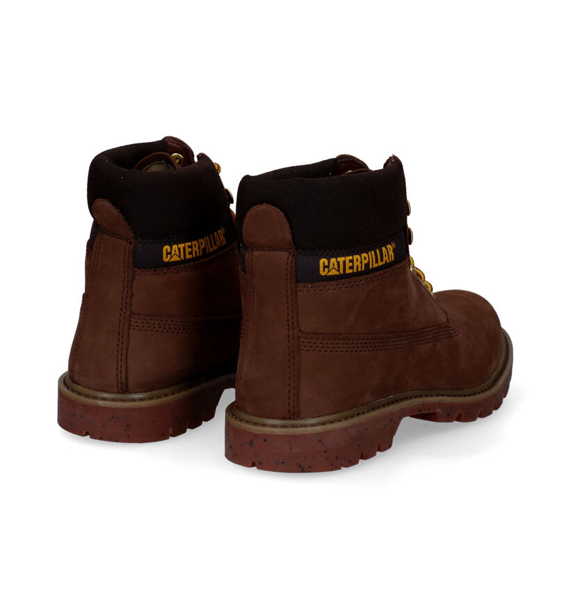 Caterpillar Colorado Bottines en Cognac en daim (295022)