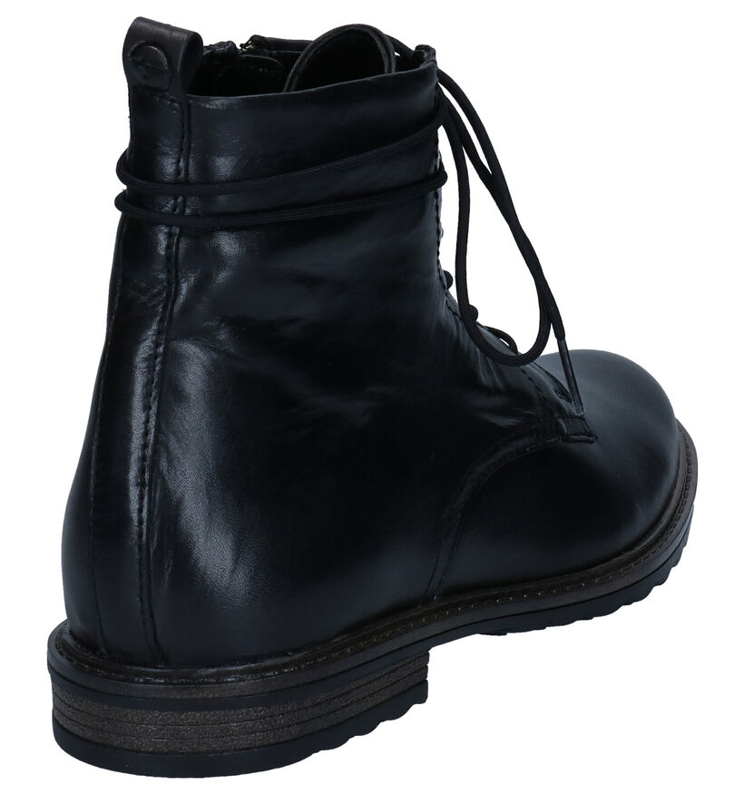 Tamaris Greenstep Zwarte Bottines in leer (296771)