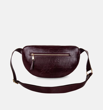 Laurent David Sacs banane Cognac/Marron/Bordeaux