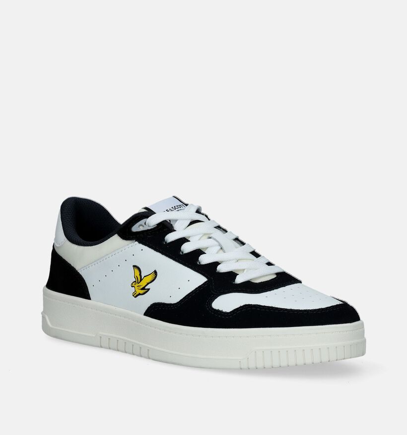 Lyle & Scott Culross SPT Witte Veterschoenen voor heren (349139) - geschikt voor steunzolen