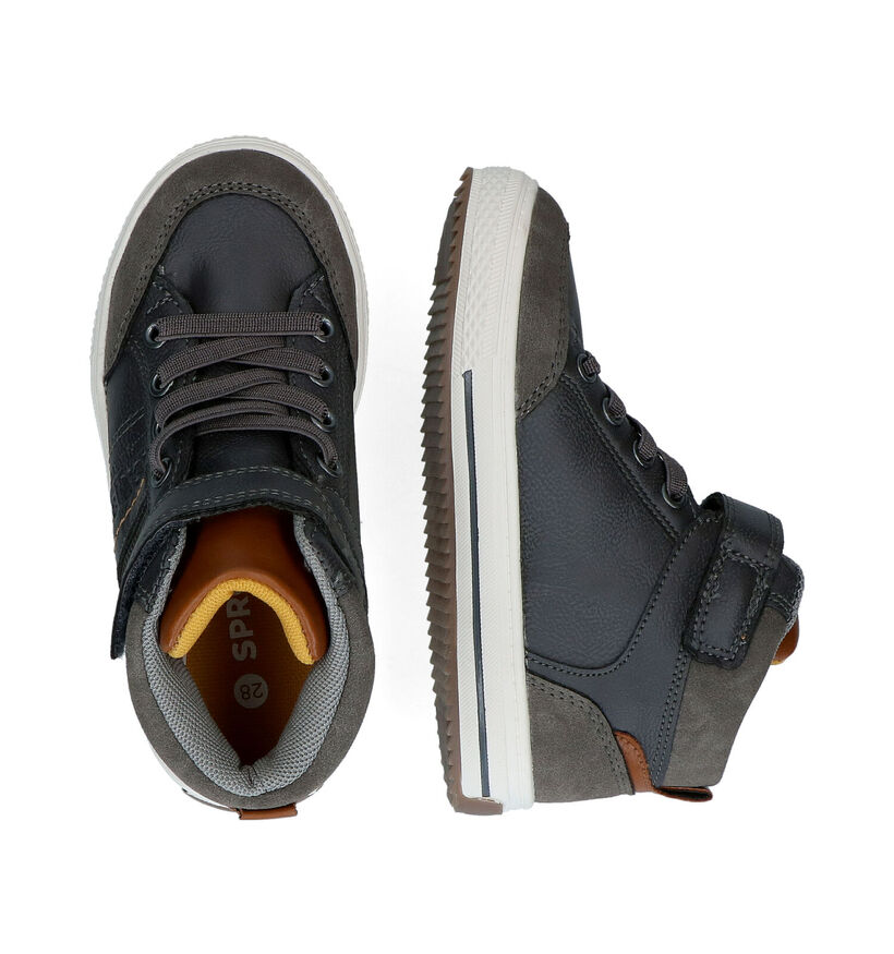 Sprox Grijze Hoge Schoenen in kunstleer (297273)