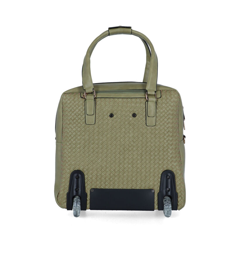 Olivia Lauren Sofia Sac à roulettes en Vert Kaki pour femmes (349650)