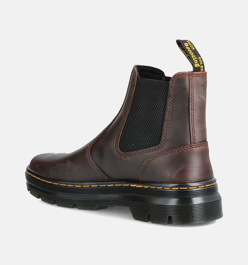Dr. Martens Embury Leather Donkerbruine Chelsea Boots voor dames (375786) - geschikt voor steunzolen