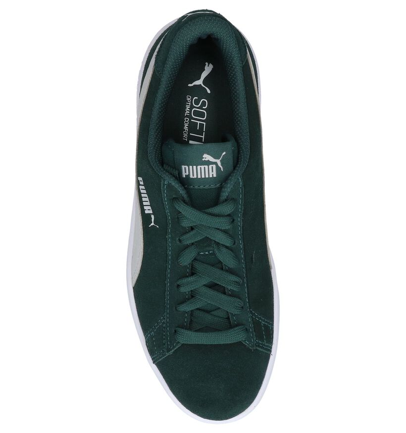Puma Smash Blauwe Sneakers in daim (293447)