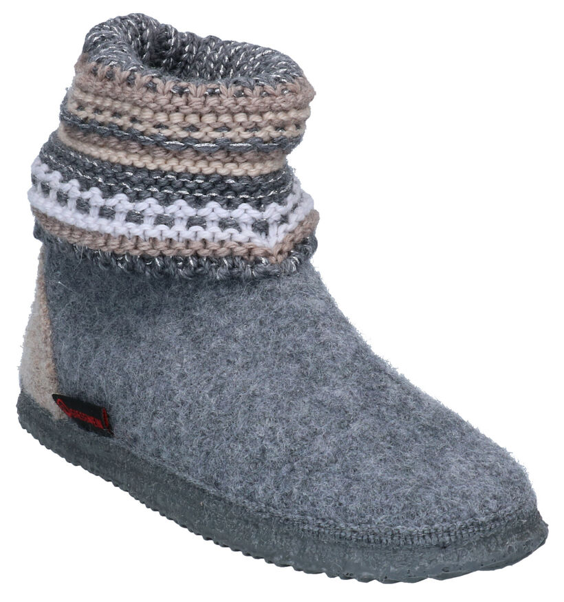 Giesswein Kiel Pantoufles hautes en Bleu pour femmes (349152)
