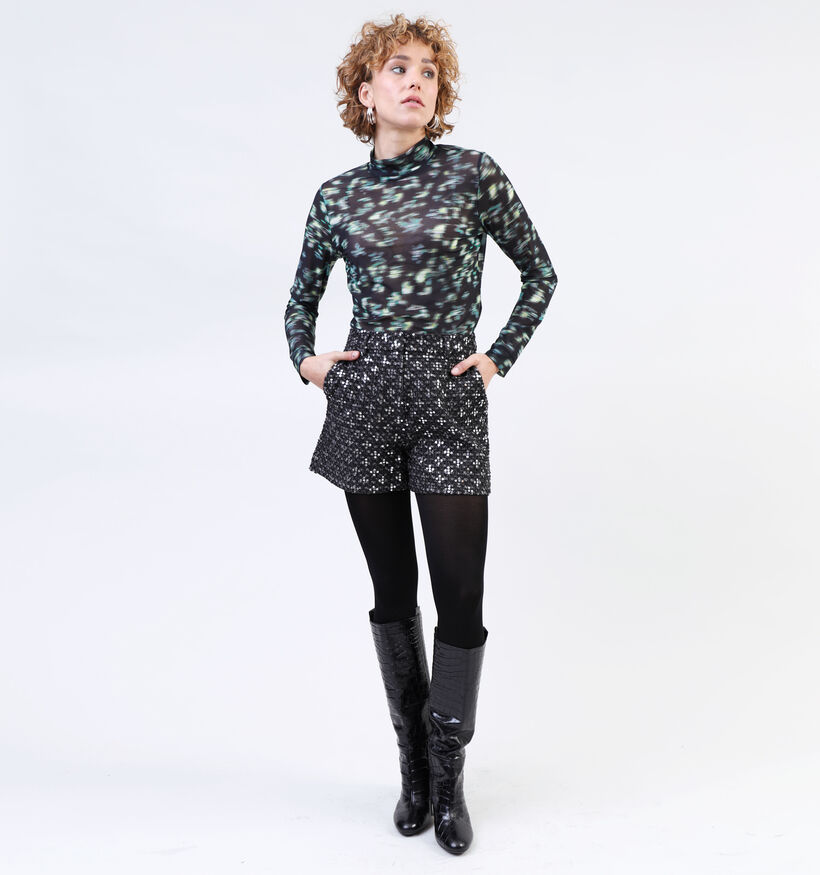 comma casual identity Zwart T-shirt voor dames (333891)