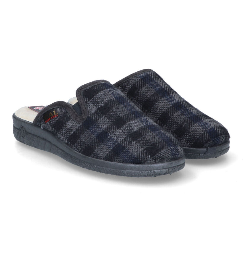 Cal Pantoufles ouvertes en Gris foncé en textile (316585)