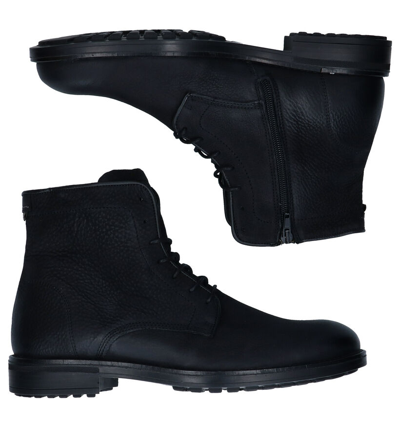 Bullboxer Zwarte Hoge Schoenen in nubuck (281790)