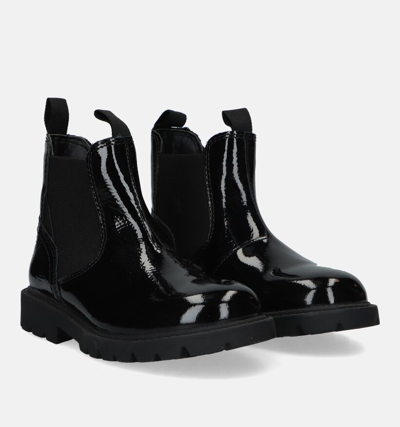 Geox Shaylax Zwarte Chelsea Boots voor meisjes (328510) - geschikt voor steunzolen