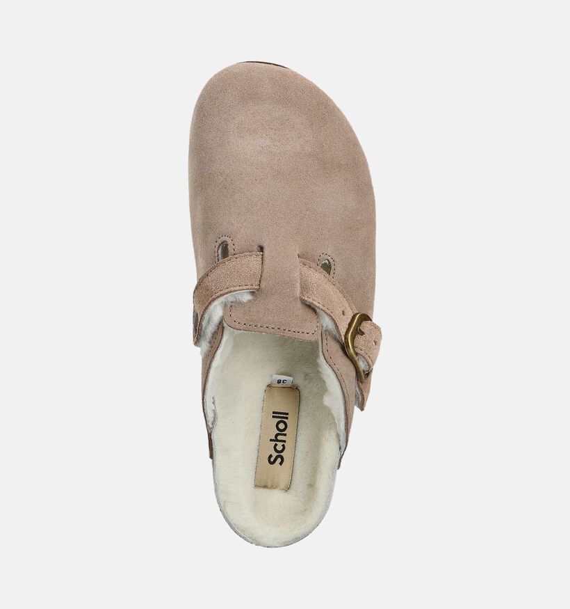 Scholl Fae New Nu-pieds plates en Beige pour femmes (364557)