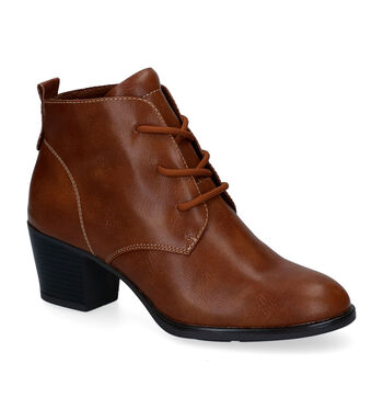 Bottines cognac