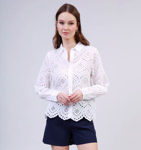 Pieces Vilde Wit Hemd Kant voor dames (351119)