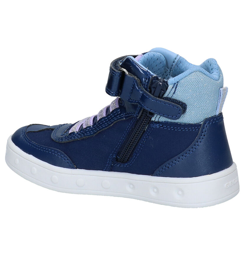 Geox Baskets en Bleu en simili cuir (292475)