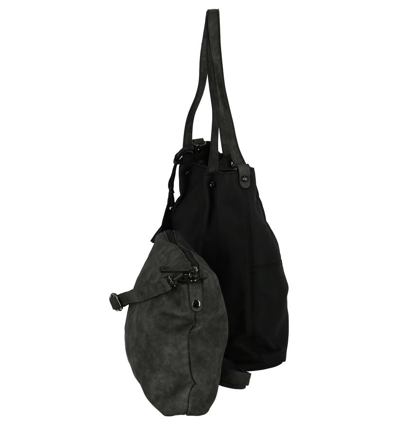 Emily & Noah Cabas Bag in Bag en Gris en simili cuir (284365)