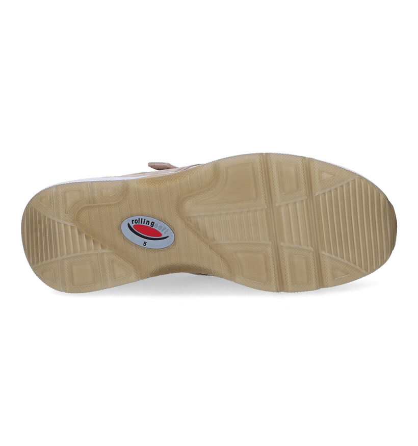 Gabor Rollingsoft Beige Sneakers in daim (306227)