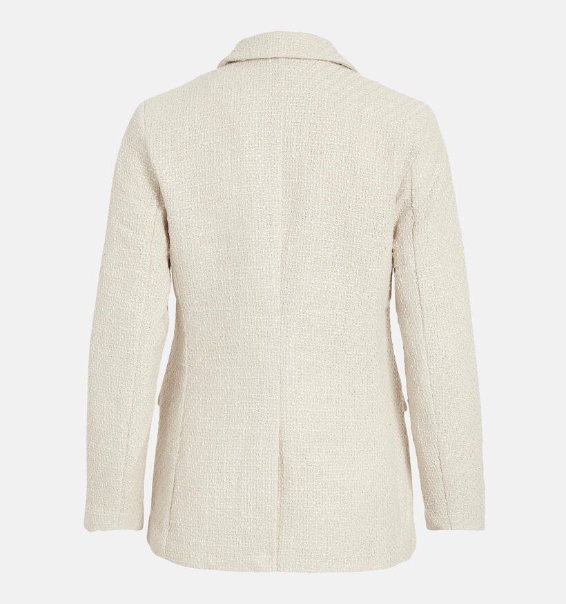 Vila Emmi Blazer en bouclé en Beige pour femmes (328924)