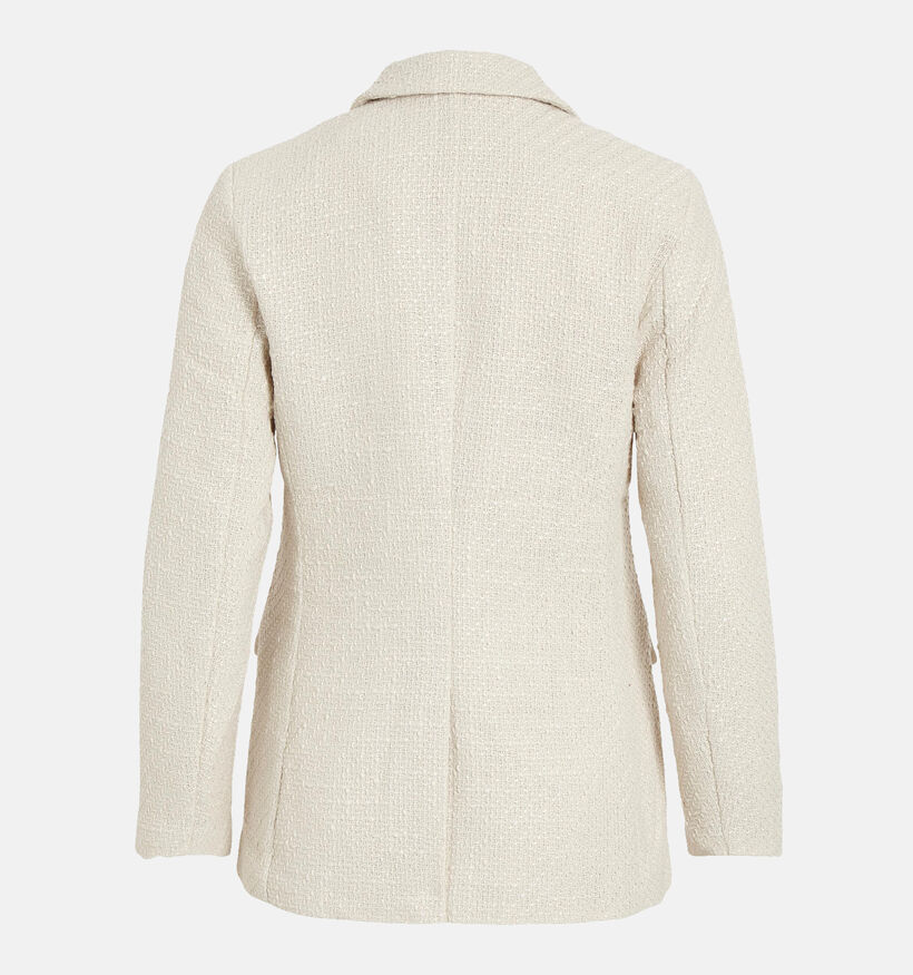 Vila Emmi Beige Bouclé blazer voor dames (328924)