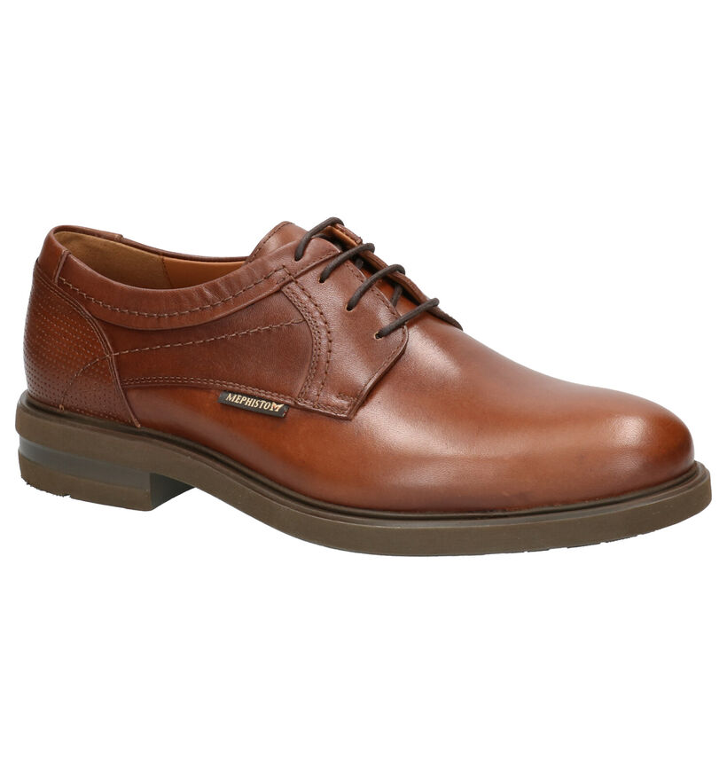 Mephisto Olivio Toby Cognac Veterschoenen in leer (259901)