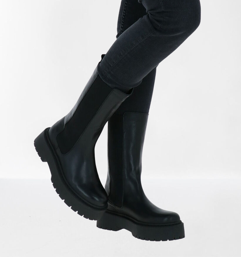 Via Limone Bottes courtes en Noir en cuir (290442)