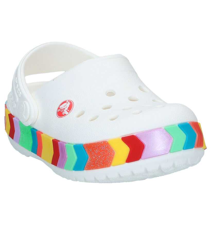 Crocs Chevron Beaded Clog Sandales en Blanc pour filles (289805)