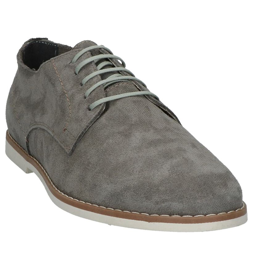 Grijze Casual Schoenen met Veter Omnio Sile in daim (217837)