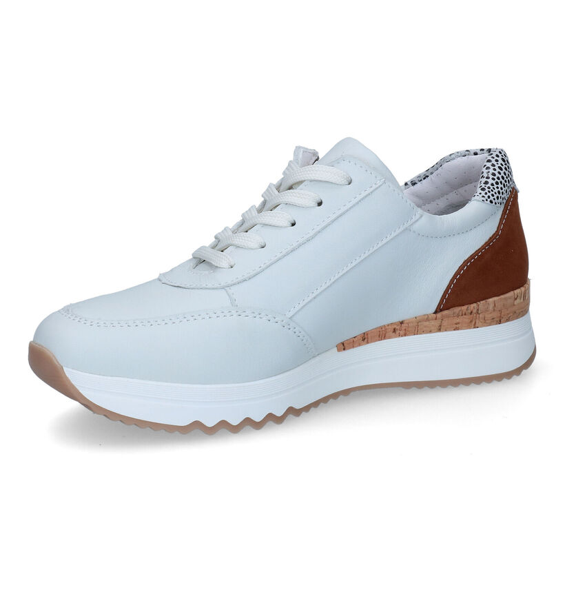 Solemade Ruby Witte Veterschoenen in leer (305188)