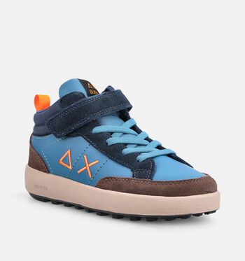 Sun68 Mid Baskets Marron/Bleu/Vert