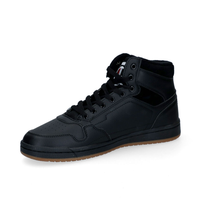 Champion New York Mid Blauwe Hoge Sneakers in kunstleer (294591)