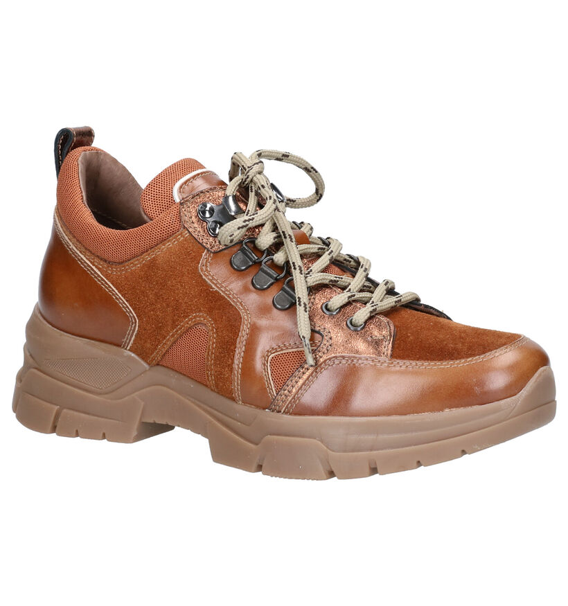 NeroGiardini Cognac Sneakers in leer (262497)