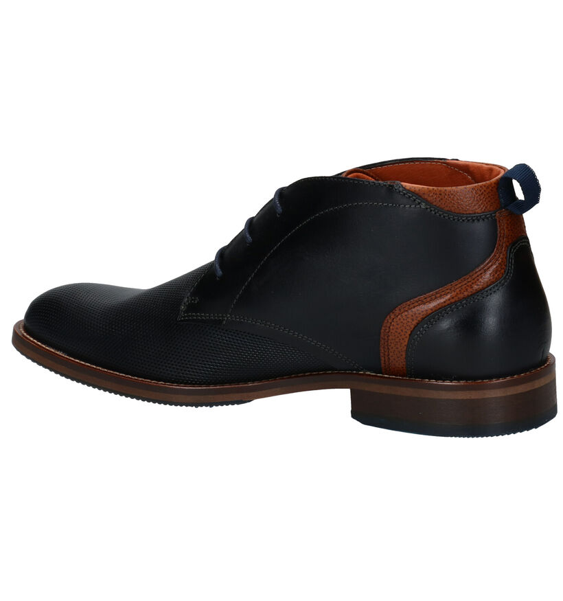 Van Lier Chaussures hautes en Bleu foncé en cuir (283335)