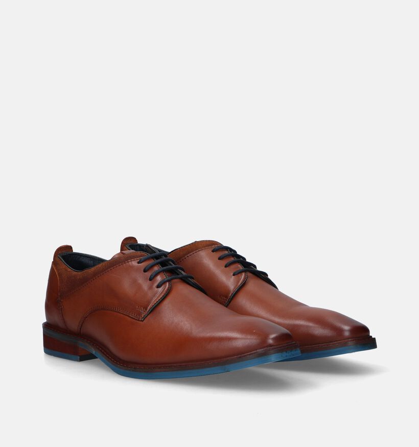 Via Borgo Chaussures classiques en Cognac pour hommes (330331)