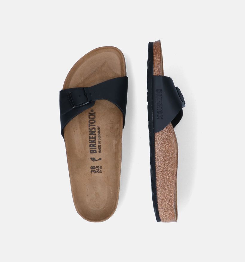 Birkenstock Madrid Birko-Flor Witte Slippers voor dames (338044)