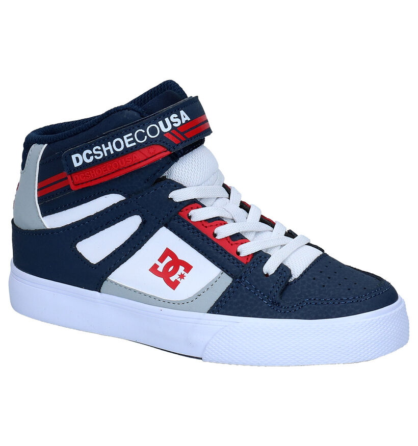 Lichtgrijze Hoge Skateschoenen DC Shoes Pure High in kunstleer (250811)