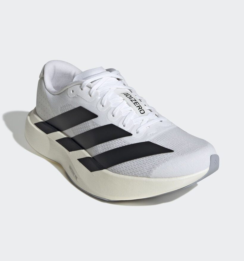 adidas Adizero Evo Baskets sportives en Blanc pour femmes (376145) - pour semelles orthop&eacute;diques
