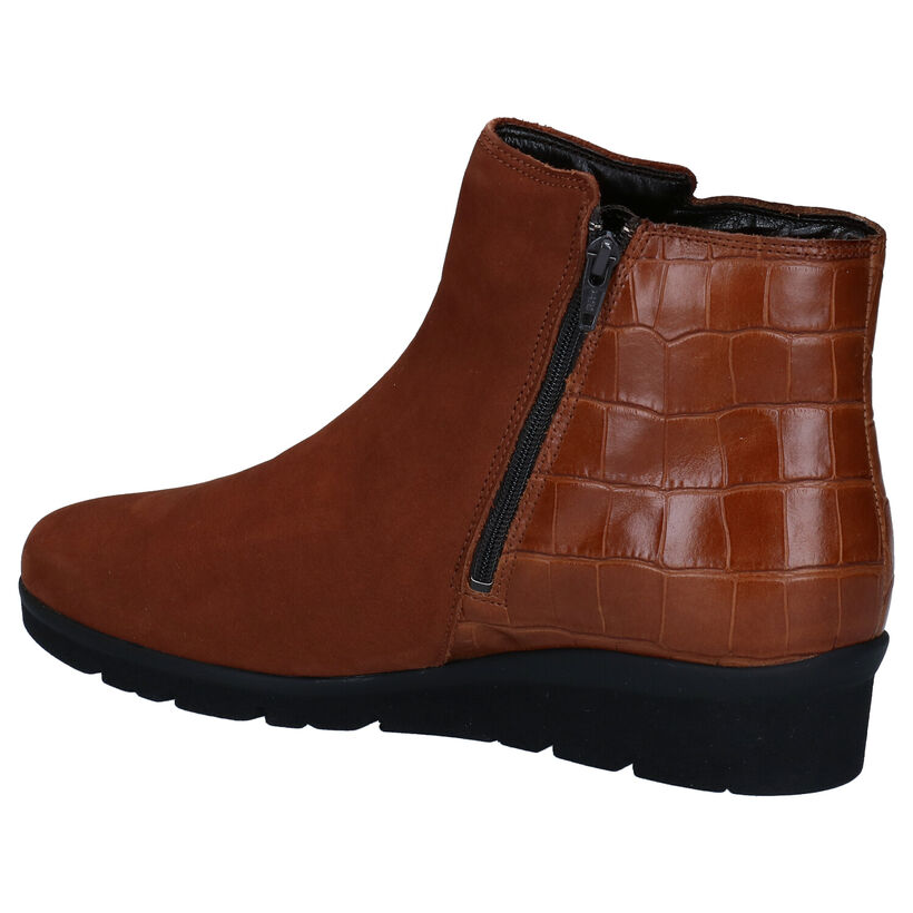 Mobils by Mephisto Cognac Enkellaarzen in nubuck (280911)