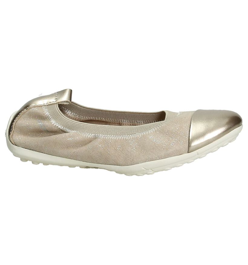 Donker Beige Ballerina Geox in nubuck (190691)