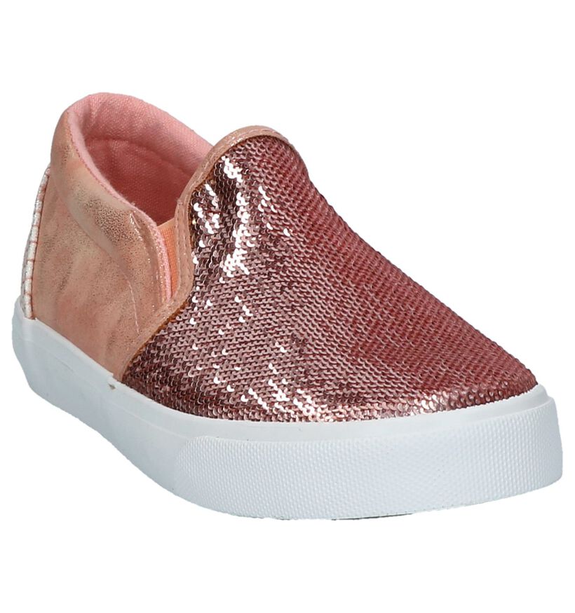 Roze Slip-on Sneakers Milo & Mila in kunstleer (217551)