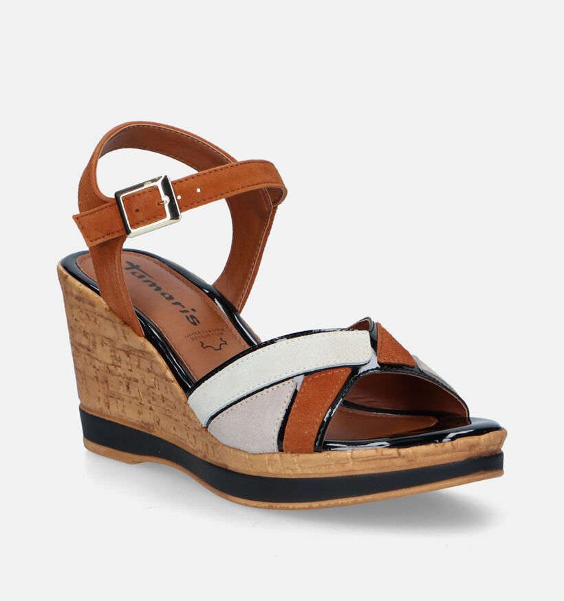 Tamaris Cognac Sandalen Met Sleehak voor dames (338239)