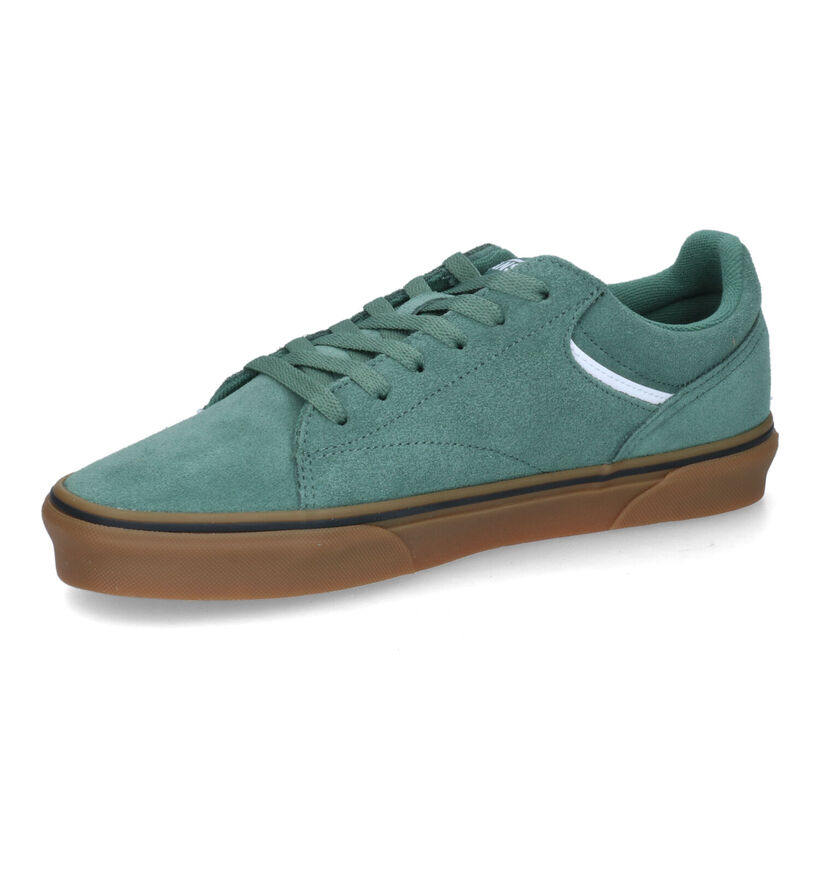 Vans Seldan Baskets de skate en Vert pour hommes (317785)