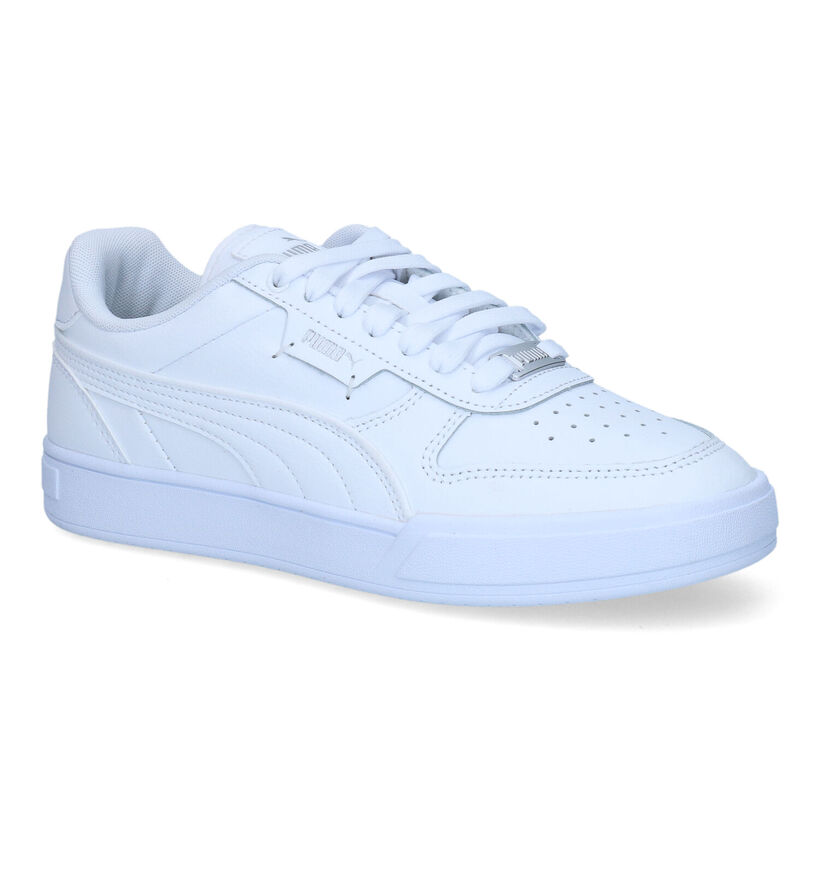 Puma Caven Dime Baskets en Blanc en cuir (307175)