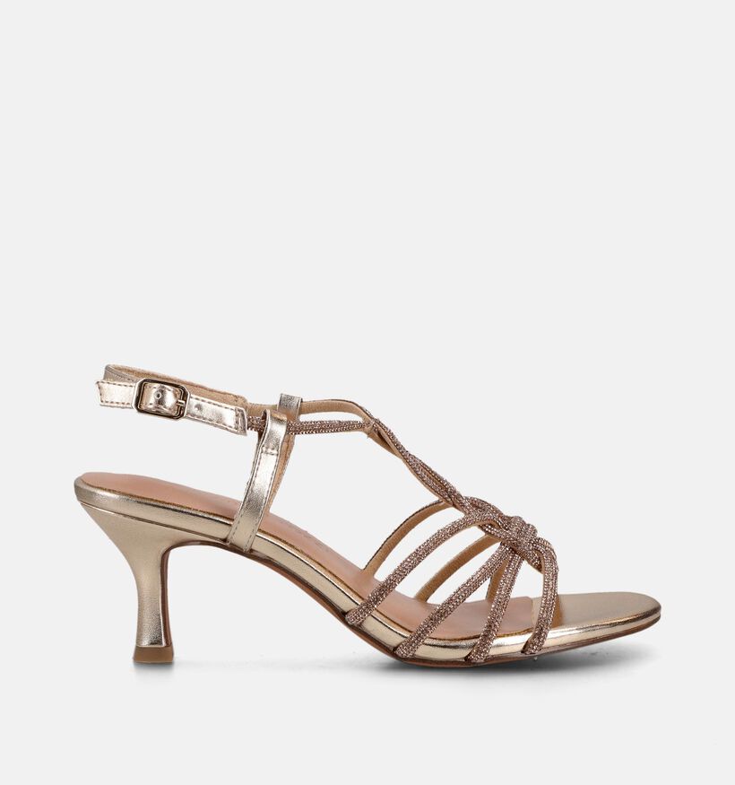 Marco Tozzi Gouden Sandalen met Hak voor dames (371863)