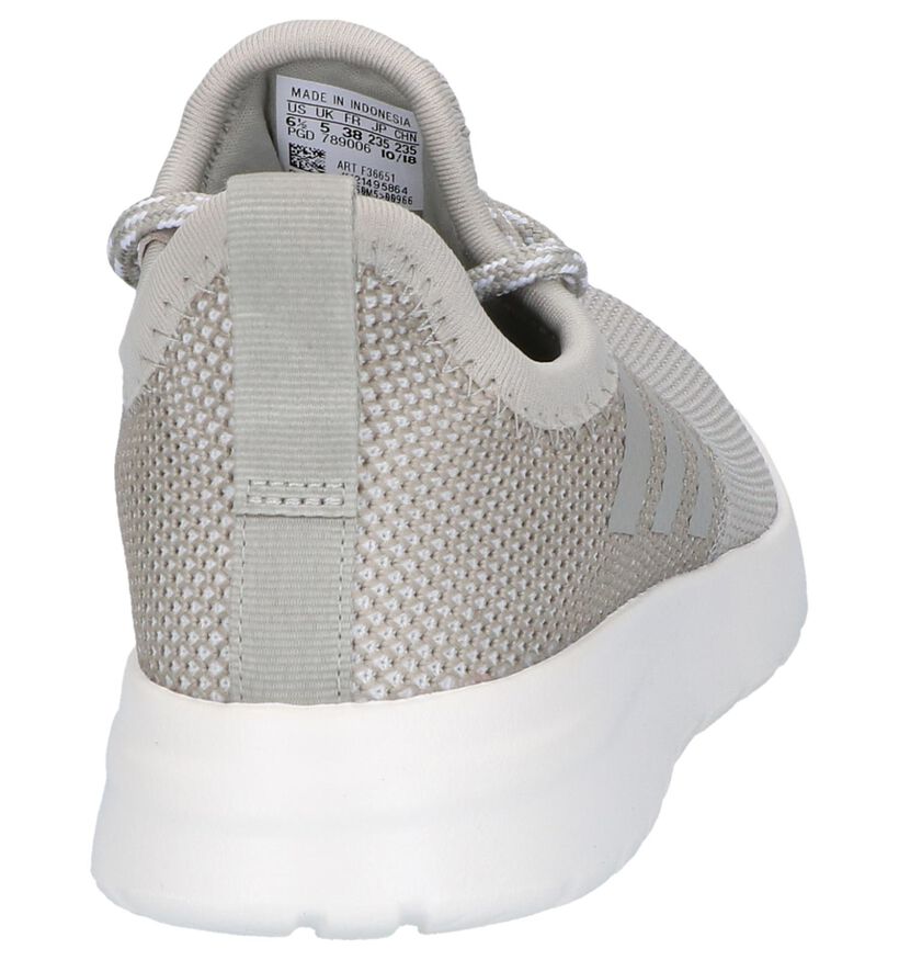 Beige Sneakers adidas Lite Racer in stof (237051)