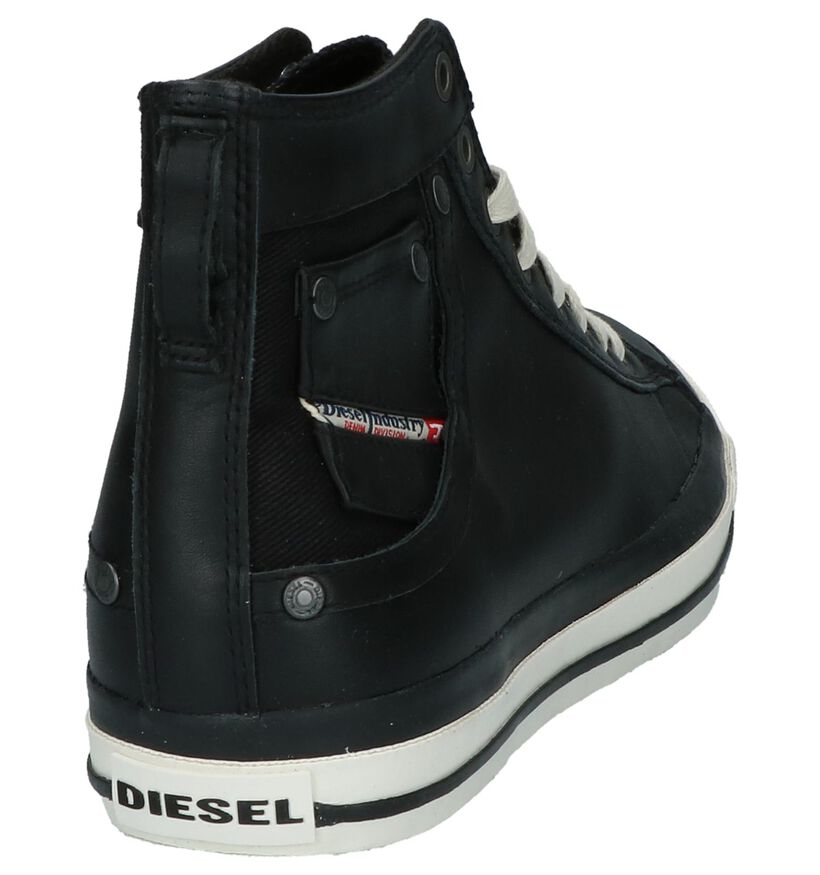 Hoge Geklede Sneakers Zwart Diesel, , pdp