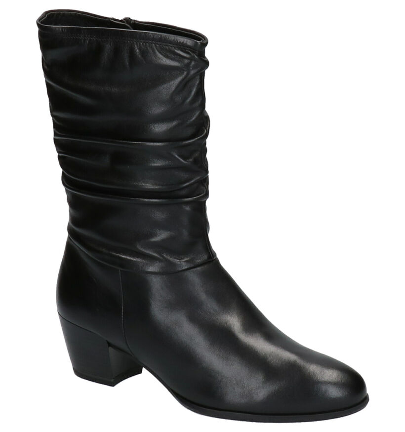 Tamaris Bottes en Noir en cuir (257062)