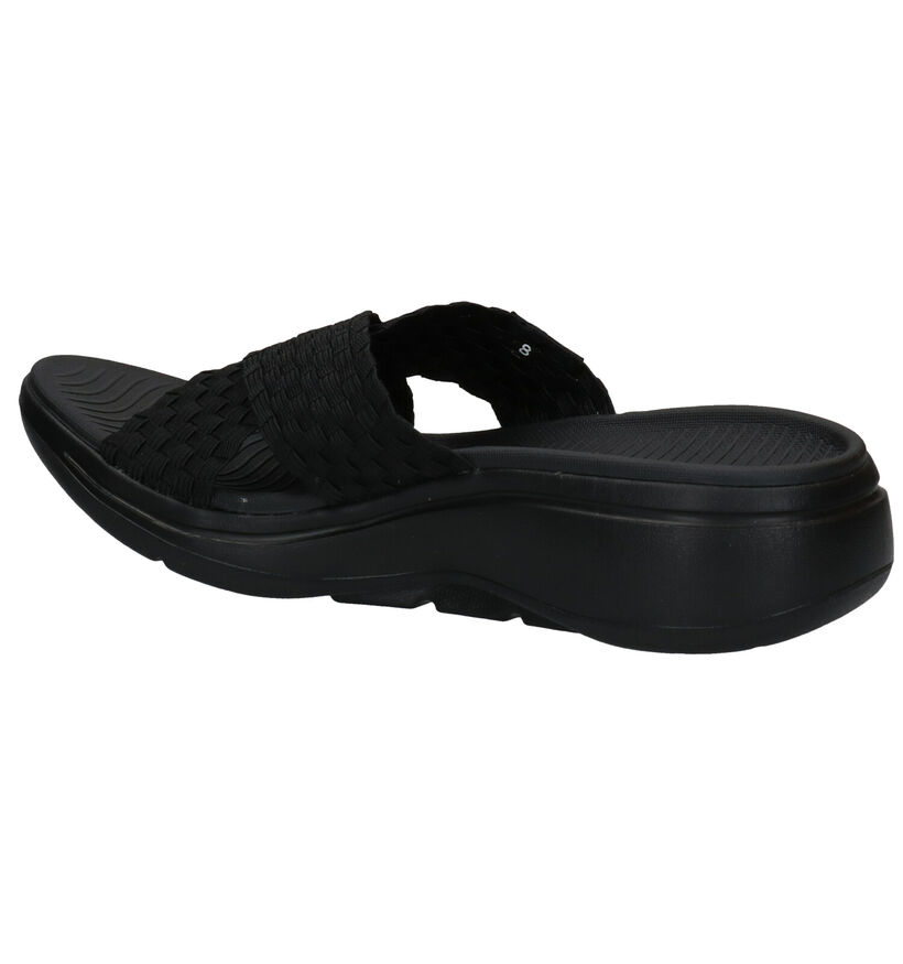 Skechers Zwarte Slippers in kunststof (301472)