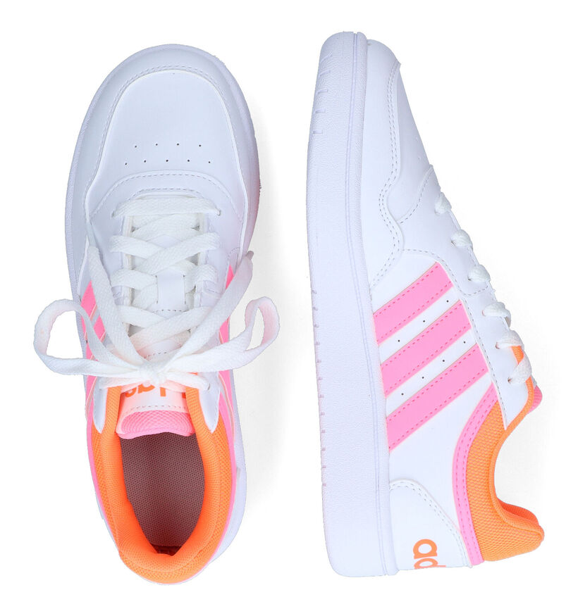 adidas Hoops 3.0 K Witte Sneakers voor meisjes (341635)