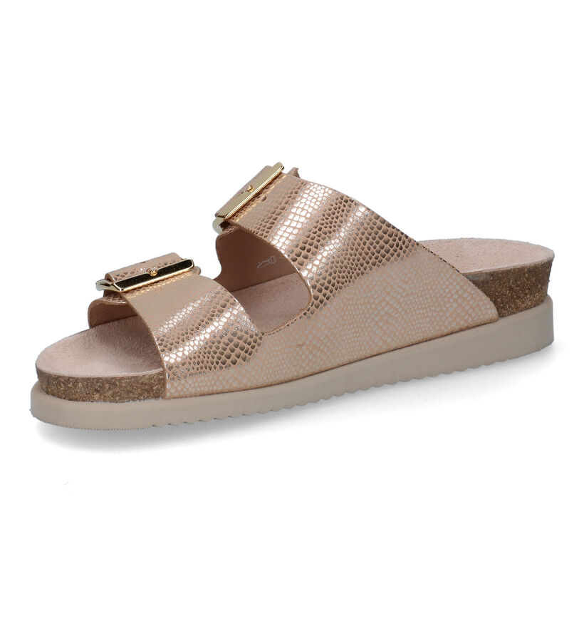 Mephisto Hester Gouden Slippers in leer (307020)